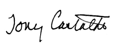 Tony Castaldo Signature